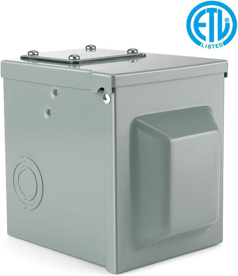 BougeRV 30 Amp 125Volt RV Power Outlet Box,Enclosed Lockable Weatherproof Outdoor Electrical NEMA TT-30 R Receptacle,ETL Listed,for RV Camper Travel Trailer Motorhome Electric Car Generator: Automotive