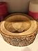 roro 7 Inch Hand-carved Guacamole Smoothie or Cereal Bowl with bark made from sustainable orchard wood