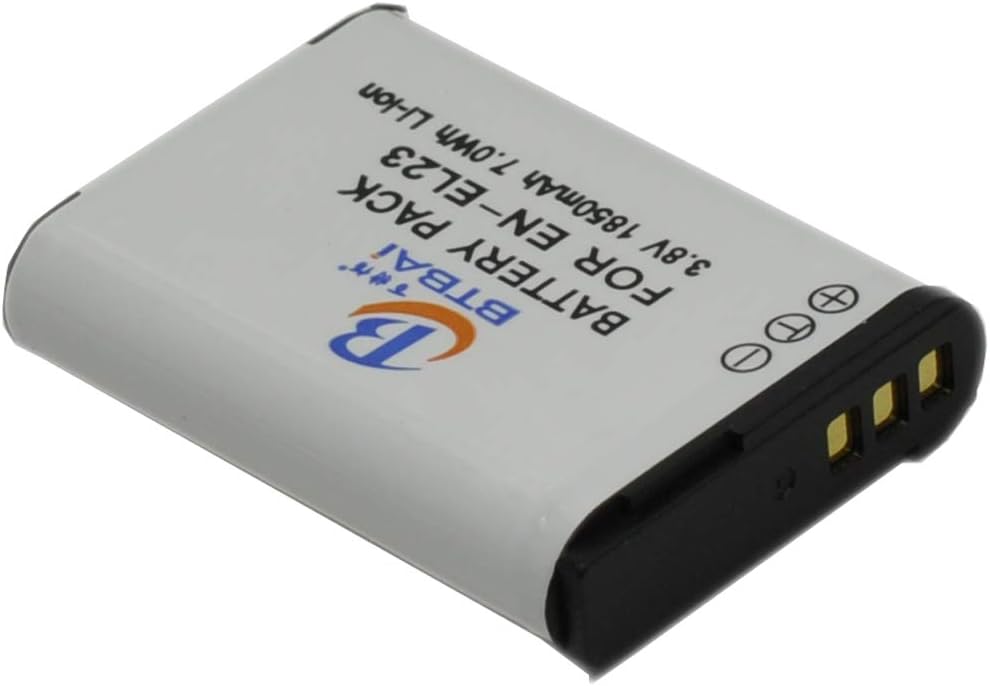 BTBAI 2x EN-EL23 Camera Battery+Charger AC Single For ENEL23 Coolpix P600 P610S S810C P900S B700 Digital k1a - Image 4