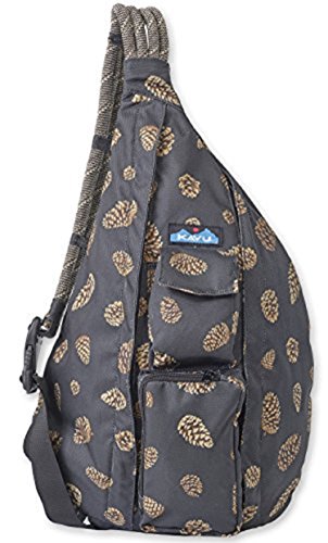 KAVU Women's Rope Sling Shoulder Bag (Polyester), Pine Cones, One Size