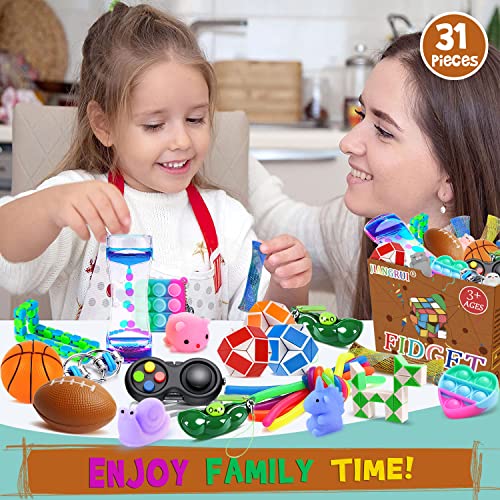 31 Pcs Fidget Toys Pack, Autism Sensory Toys for Autistic Children