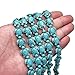 Monrocco 120 Pcs 18X15mm Turquoise Turtle Beads Charms Carved Spacer Beaads for Bracelets Jewelry Making