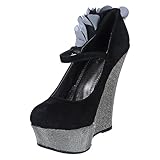 Bamboo Womens Pamela-02 Dress Wedge