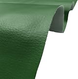 A-Express Grained Faux Leather Fabric Forest Green 50cm x 140cm 0.8mm view 2