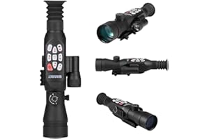 YWYLL 300 Yards Infrared Night Vision Scopes for Rifles with IR Illuminator, 4X Digital Zoom, 50MM Lens Hunting Range Finder Monocular, Night Vision Scope for Hunting