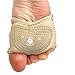 Spinner Skins Neoprene Dance Half Soles and Pouch-Nude with Rhinestones-S