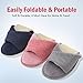 HomeIdeas Women’s Open Toe Terry Anti-Slip House Slide Slipper, Perfect for Hotel, SPA and Travel (Medium / 7-8 B(M) US, Pink)