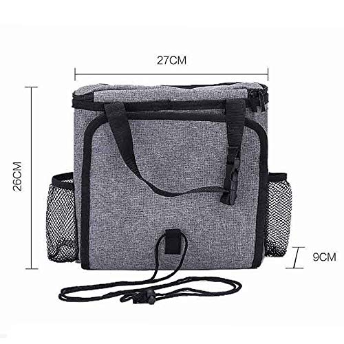 Westspark Car Seat Back Heat Insulation Organizer, Auto Back Seat Hanging Cooler Bag Travel Storage Multi- Pocket Heat-Preservation Insulated Wrap Bottle Bag with Mesh Pockets - Thumbnail 3