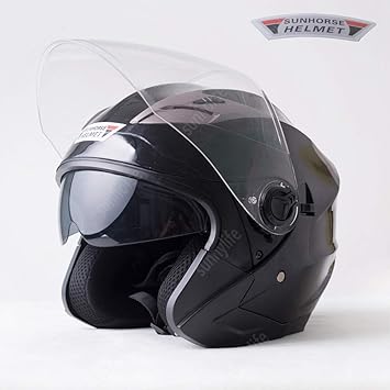 Amazon Sunhorse バイクヘルメット ジェット ヘルメット 軽量 Bike