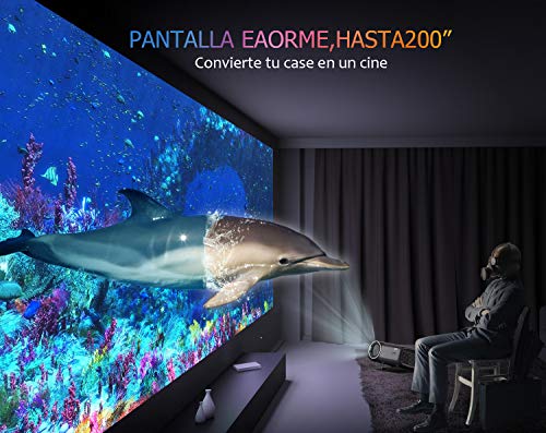 Proyector-5000-Lmenes-Proyector-Full-HD-Soporta-1920-x-1080P-Proyector-Cine-en-Casa-Sonido-Hi-Fi-Proyector-LED-60000-Horas-Bajo-Ruido-Video-Fluido-PS4-HDMI-USB-VGA-AV