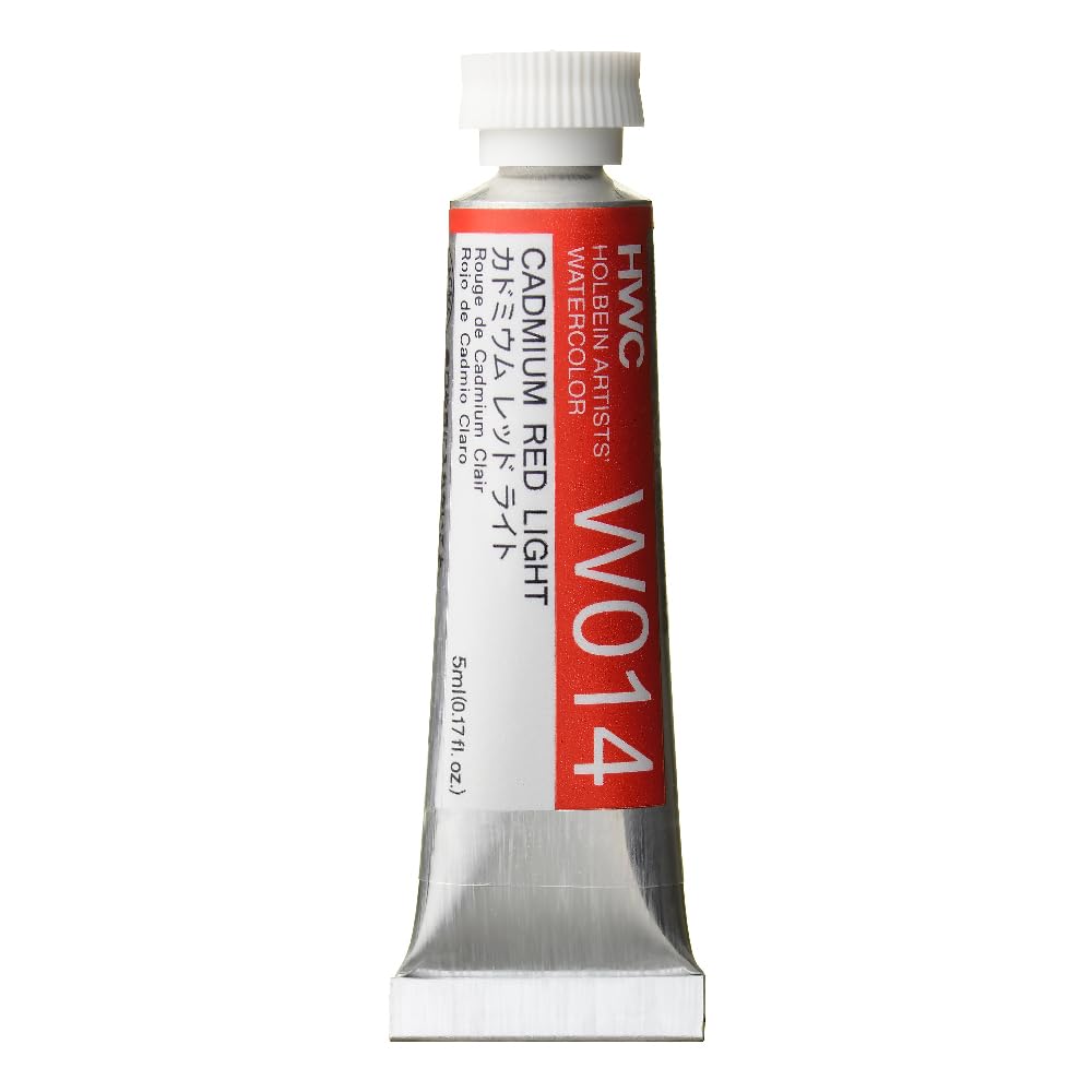 Holbein Watercolour : 5ml Tube CADMIUM RED LIGHT