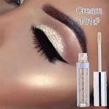 Glitter Eyeshadow Liquid Eyeshadow Shimmer Liquid Eye Shadow Long Lasting Waterproof Metallic Glitter Eyeshadow 12 Colors (A)