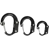 GEAR AID HEROCLIP 360° Swivel Carabiner Gear Clip and Hook (Medium) for Camping, Backpack, Suitcases and Garage Organization