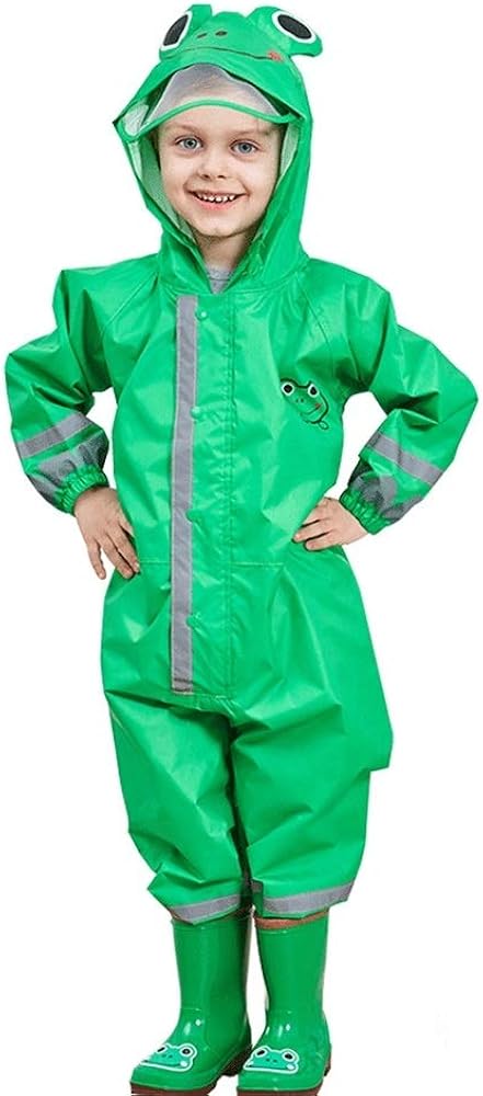 Amazon.com: SSAWcasa One Piece Rain Suit Kids, Unisex Toddler Waterproof Rainsuit Rain Coat 