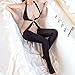 Makaor Womens Sexy Lingerie,Women's Halter Open Crotch Babydoll One Piece Bodystocking for Sex