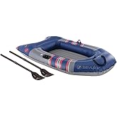 Coleman Colossus 2-Person Inflatable Boat (Oars Included), Inflatable Raft for Adults & Kids with Double Lock Valves for Fast