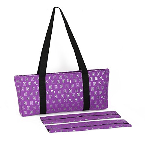 Purple & Silver Designer Mah Jongg Set Soft Carrying Case (Case Only)