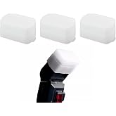 DS. DISTINCTIVE STYLE 3-Pack Flash Diffuser for Speedlight Light Diffuser Softbox Compatible with Godox TT600 V850II V860II TT685 Yongnuo YN560III 568EX 565EX