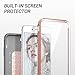 YOUMAKER Case for iPhone 8 Plus & iPhone 7 Plus, Rose Gold Full Body with Built-in Screen Protector Heavy Duty Protection Shockproof Slim Fit Cover for Apple iPhone 8 Plus (2017) 5.5 Inch - Rose Gold/Gray