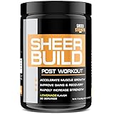 Sheer BUILD Post Workout Supplement - Build Muscle Fast with BCAAs, Creatine Monohydrate, Glutamine, and L-Carnitine, 498 Grams, 30 Day Supply