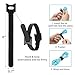 Cable Clips and Ties 100 Count - Adhesive Wire Clamps Fasten Cable Ties Organizer 6 inch Straps with Hook and Loop Wrap Cord Management Drop for Office, Home
