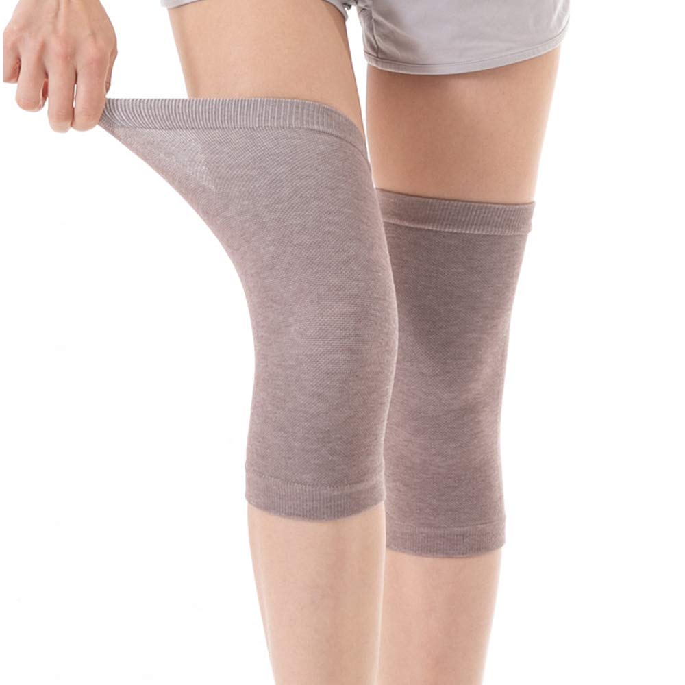 VOANZO 3PCS Ultra-thin Magnetic Yarn Knee Pads Men and Women Air Conditioning Room Warm Knee Pads Wear Invisible Seamless Short Knee Pads