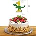 ZITA ELEMENT 1st Birthday Decorations Dinosaur First Birthday Party Supplies for Baby Boys and Girls Includes High Chair Banner, Crown, Dinosaur Cake Topper