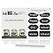 Thunder 48 Packs Chalkboard Labels Premium Waterproof Stickers and White Color Liquid Chalk Pen for Jars, Boxes, or Personalizing Anything