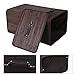 SONGMICS Bamboo Laundry Basket Folding Hamper with Lid and Liner Laundry Storage Rectangular Dark Brown ULCB10K