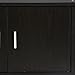Topeakmart Wall Mounted Floating Media Storage Cabinet Hanging Desk Hutch 2 Door & Compartment Home Office Furniture (Black)