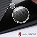 Haru Creative - Front Grille Hood Rear Trunk Emblem Letter Insert Overlay Vinyl Decal Sticker Compatible with and Ford Focus ST 2013-2019 - Metallic Matte Chrome Purple