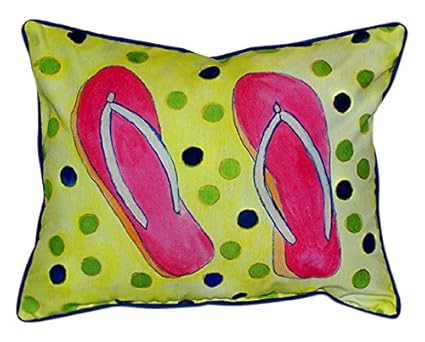 Amazon Com Betsy Drake Flip Flops Pillow 20 X 24 Home Kitchen
