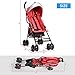 Costzon Lightweight Umbrella Baby Stroller Toddler Travel Sun Canopy with Storage Basket, (Red)
