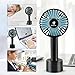D-FantiX Portable Handheld Fan Battery Operated Rechargeable Mini USB Fan Small Desk Fan for Home Camping Travel Black