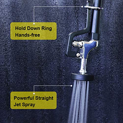 MS Deck Mount Single Hole Double Handle Pull out Spray Commercial Pre Rinse Faucet With Pot Filling Add On Spout (MS-5801BDP) - Thumbnail 3