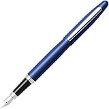 Sheaffer VFM, Neon Blue, Nickel Plate Trim, Fountain: Medium Nib (E0940153)
