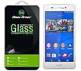Sony Xperia Z3v Glass Screen Protector, Dmax Armor® Sony Xperia Z3v Screen protector [Tempered Glass] Ballistics Glass, 99% Touch-screen Accurate, Anti-Scratch, Anti-Fingerprint, Bubble Free, Round Edge [0.3mm] Ultra-clear, Maximum Screen Protection from Bumps, Drops, Scrapes, and Marks [1 Pack]- Retail Packaging