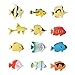 Pixnor Ocean Animal Tropical Fish Figure Model Preschool Kids Toy - 10 Pieces