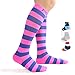 Compression Socks Fashion Stocking Team Soccer Socks For Women,Men,Golf, Running, Hiking