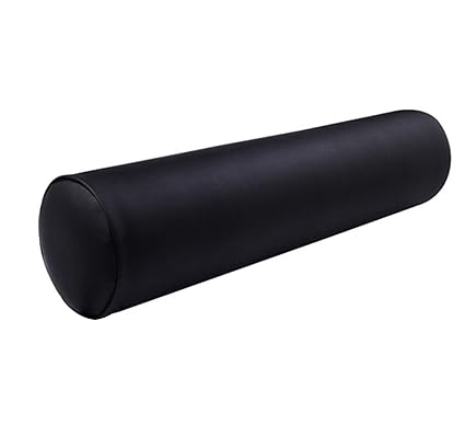 Black Full Round Bolster Toa 23 Long Pillow Cushion For Spa