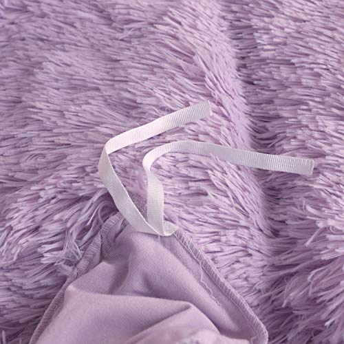 XeGe Plush Shaggy Duvet Cover Luxury Ultra Soft Crystal Velvet Bedding