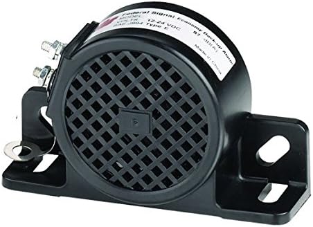 Federal Signal210238-S 2012 Series Back-Up Alarm, Stud Terminals, 87 dB(A) , Black
