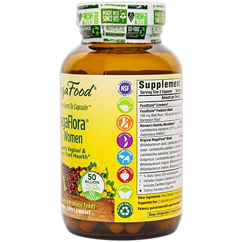 image for MegaFood - MegaFlora for Women, Prebiotic and Probiotic Help for Vagin