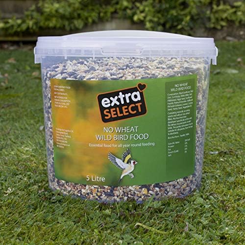 Extra Select No Wheat Wild Bird Food: Wheat Free Bird Seed for All Seasons mixed Bird Feed - 5L Tub, 5 kg (Pack of 1) - Image 3