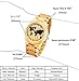 DEALENB Wooden Mens Watches Handmade Natural Wood Watch Lightweight Vintage Wooden Watch Quartz Casual Wrist Watches for Men