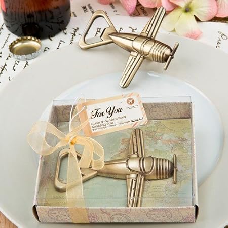 Lote de 20 AbrebotellasBon Voyage en Caja de Regalo Detalles Bodas Abridores Abrebotellas