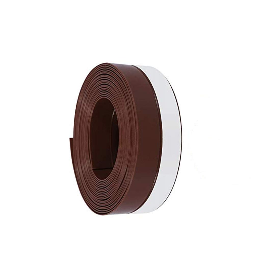 Silicone Door Bottom Seal Draught Excluder 3.5 x 500 cm Weather Stripping for Doors and Windows Waterproof Windproof Weatherproof Brown