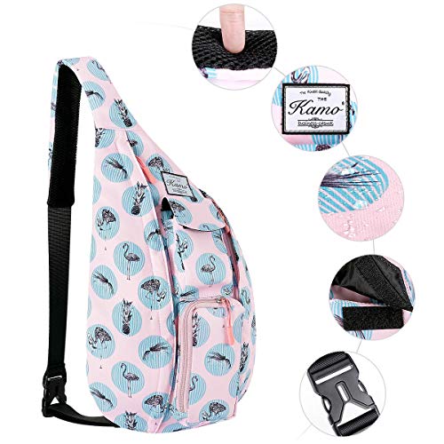 KAMO Sling Backpack - Rope Bag Crossbody Backpack Travel Multipurpose Daypacks for Men Women Lady Girl Teens