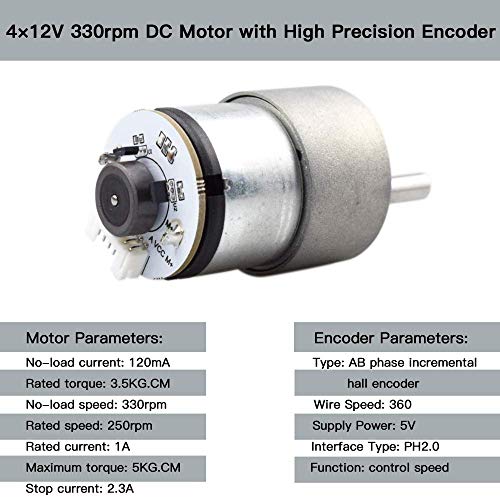 Moebius Metal Mecanum Omni Wheel Robot Car Kit with 4pcs DC 12V Speed ...