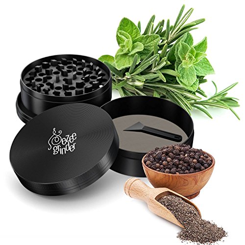 Herb & Weed Grinder with Pollen / Kief Catcher. 4 Piece Heavy Duty Anodized New eBay